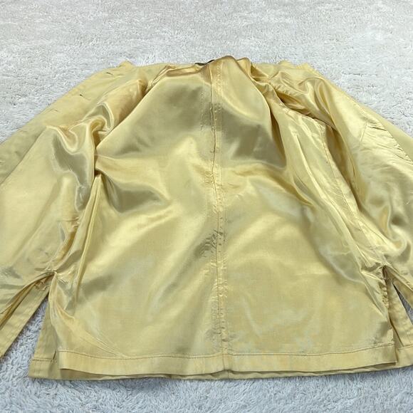 Vintage Little Miss Mack Mackintosh buttercream overcoat trench coat, XL - Picture 4 of 11